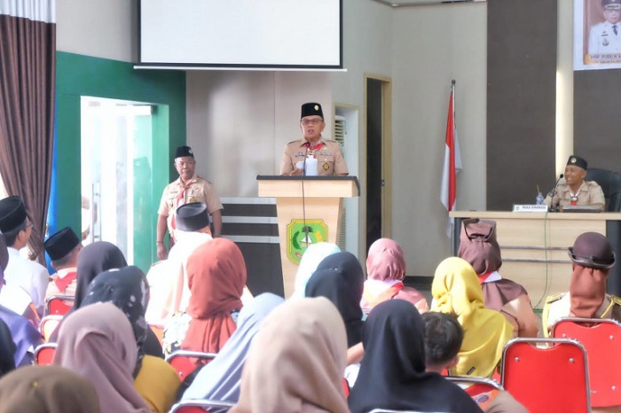 Plt Bupati Asmar Lepas Kontingen Raimuna Nasional ke Cibubur