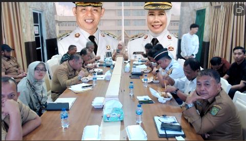 Wakil Bupati Indragiri Hilir Ikuti Rapat Koordinasi Pengendalian Inflasi Secara Virtual