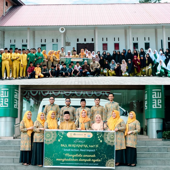 BKA bersama Lembaga Wakaf UMRI Salurkan 30 Al-Qur’an ke Santri MBS Ahmad Dahlan Gobah