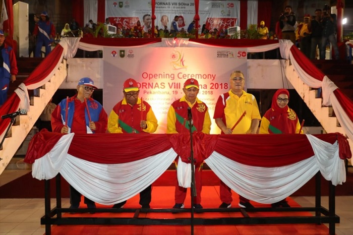 Riau Juara Umum Pornas VIII SOIna 2018, Gubri: Ini Ajang Promosi Daerah