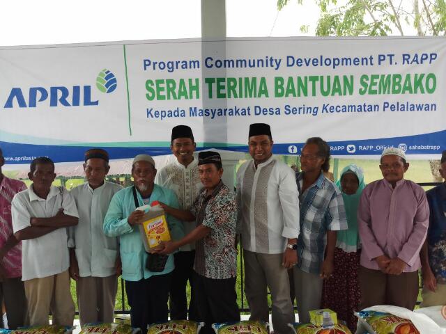 PT RAPP Serahkan Bantuan Sembako, Ratusan masyarakat Desa Sering Tumpah Ruah Ikuti Tahlil Beranyut