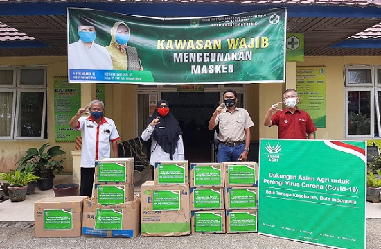 Dukung Pelayanan Kesehatan Masyarakat Hadapi Covid-19, Asian Agri Kembali Bagikan APD