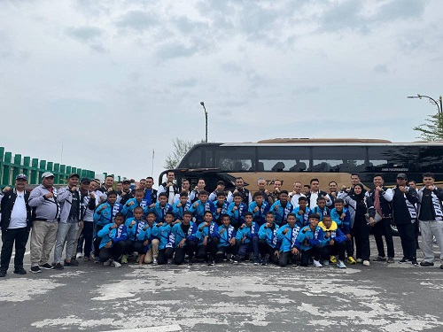 Pelepasan Tim Persemai Dumai U-13 ke Yogyakarta