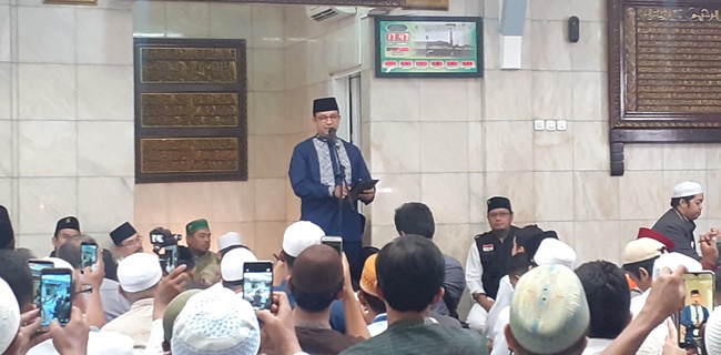 Ciptakan Masjid yang Ramah Lingkungan, Anies: Diambil dari Tanah, Air Wudu Dikembalikan Lagi ke Tanah