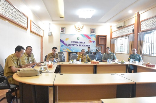 Wabup Bengkalis Bagus Santoso Ikut Rakor Pengendali Inflasi secara Zoom bersama Mendagri