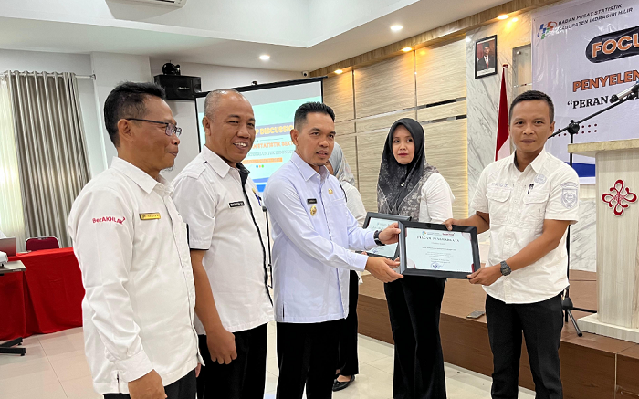 Pj Bupati Inhil Erisman Buka Focus Group Discussion “Peran Statistik Sektoral Untuk Indonesia Emas”