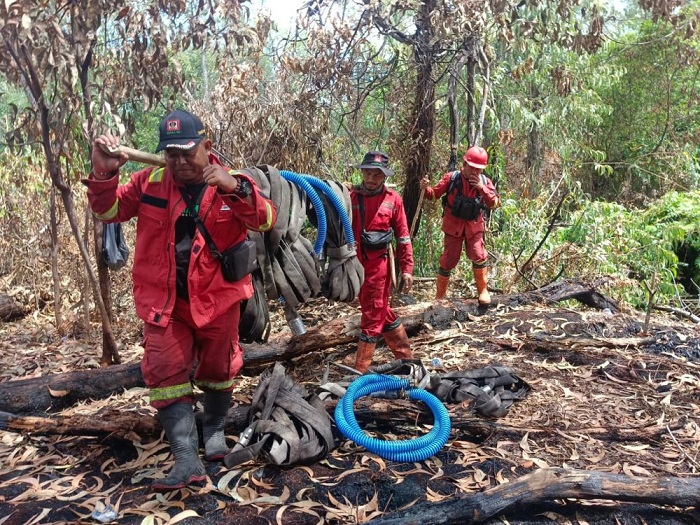 Karhutla di Bengkalis  Berhasil Dipadamkan, Manggala Agni Tarik Pasukan