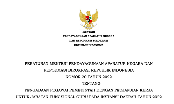 Buat Para Guru Non ASN, Pemerintah Masih Buka Peluang untuk Kriteria ini pada jalur PPPK