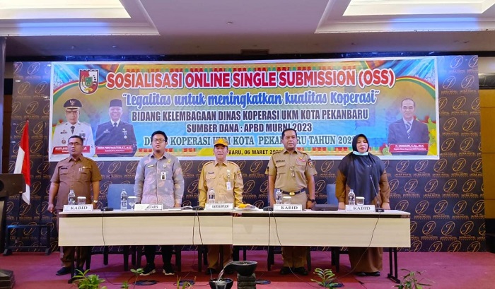 Diskop UMKM Sosialisasi OSS kepada  Koperasi se Pekanbaru