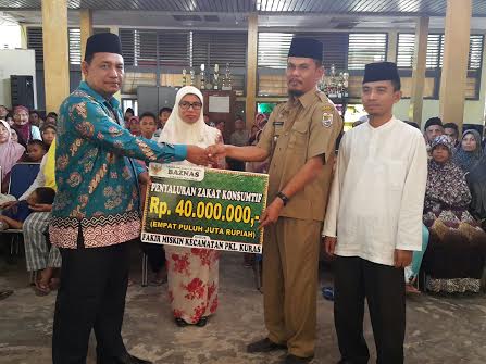 Baznas Pelalawan Kembali Salukan Zakat di Tiga Kecamatan