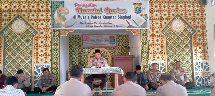 Jajaran Polres Kuansing Gelar Peringatan Nuzulul Qur’an