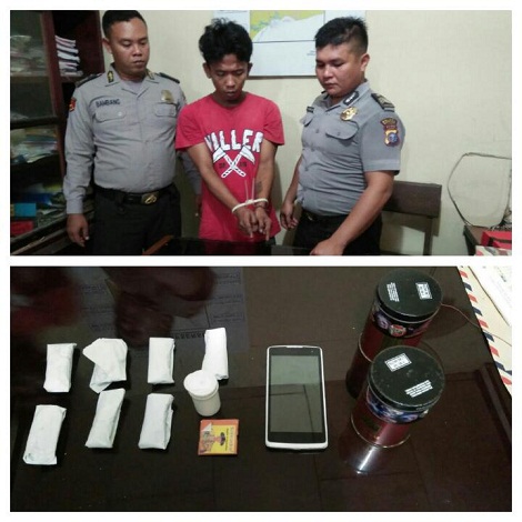 Simpan dan Edarkan 16 Paket Daun Ganja, Warga Tanah Putih Digaruk Aparat Kepolisian