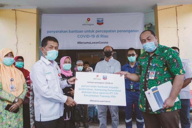 Pemkab Kampar Terima Bantuan dari PT CPI untuk Percepatan Penanganan Covid-19
