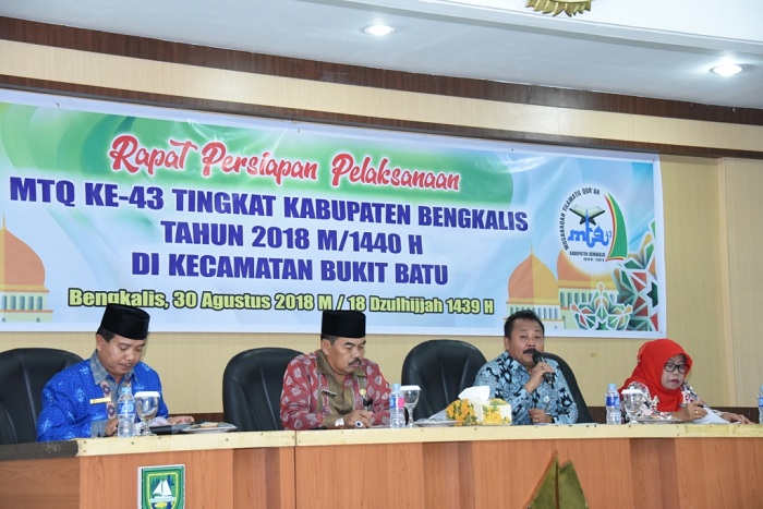 Panitia Gelar Rapat Perdana Persiapan MTQ ke- 43 Kabupaten Bengkalis