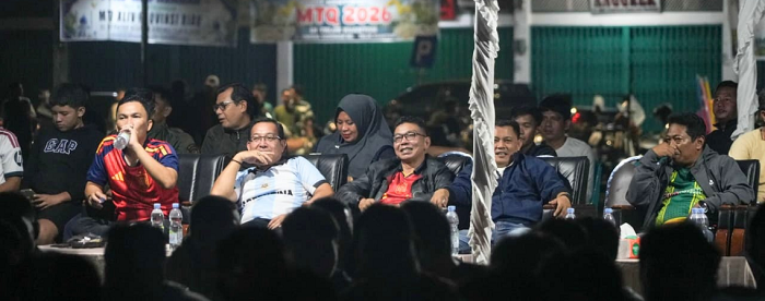 Ribuan Warga Padati Astaka MTQ Nobar Final Piala Dunia 2026 di Telukkuantan