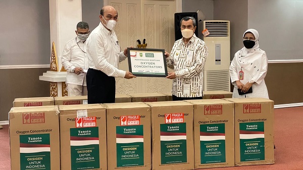 Tanoto Foundation Donasikan 145 Konsentrator Oksigen kepada Pemprov Riau