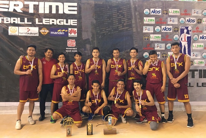 Tim Basket Bank Riau Kepri Raih Juara satu Pada Ajang OBL 2018