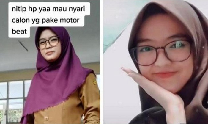 Wanita Cantik Ini Cari Pasangan Pengguna Honda BeAT, Netizen: Kenapa harus BeAT, Punyaku Mio 