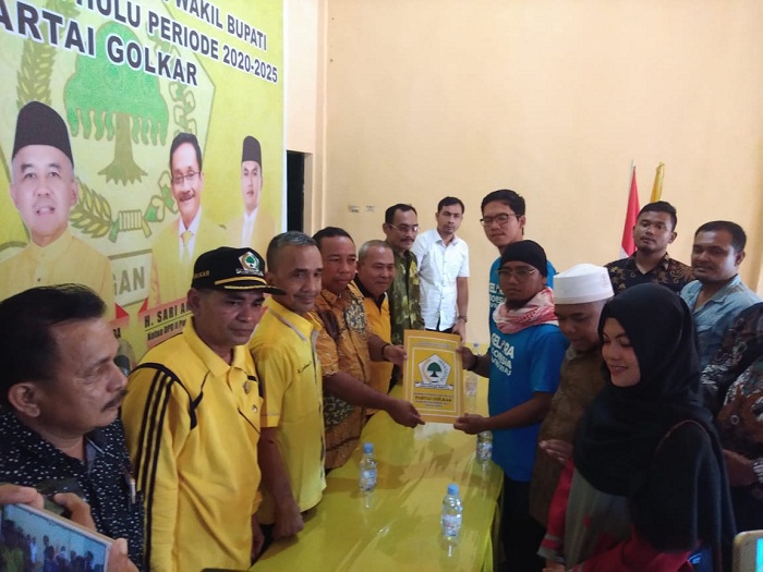Ingin Jadi Bupati Rohul, Andi Sidomulyo Datangi Partai Golkar Rohul