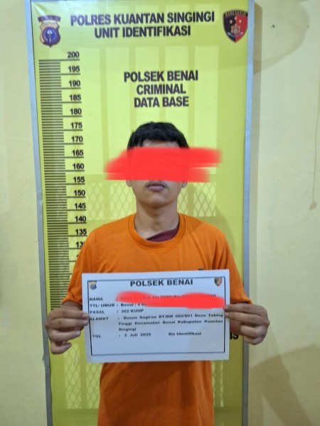 Kapolsek Benai M Ali Sodiq Ungkap Kasus 363 Di wilayah Hukum Polsek Benai, Diduga Pelaku Berhasil Di Amankan