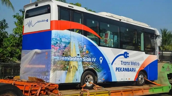 Ini Dia Bus Listrik Transmetro Yang Akan Beroperasi di Pekanbaru
