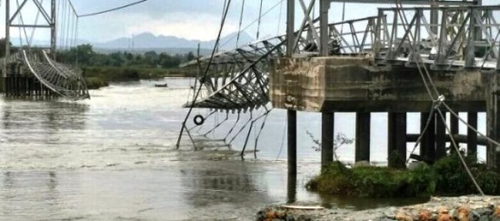 Pembangunan Jembatan Gantung di Salo Makan Korban, Satu Pekerja  Cedera Tertarik Kawat Sling