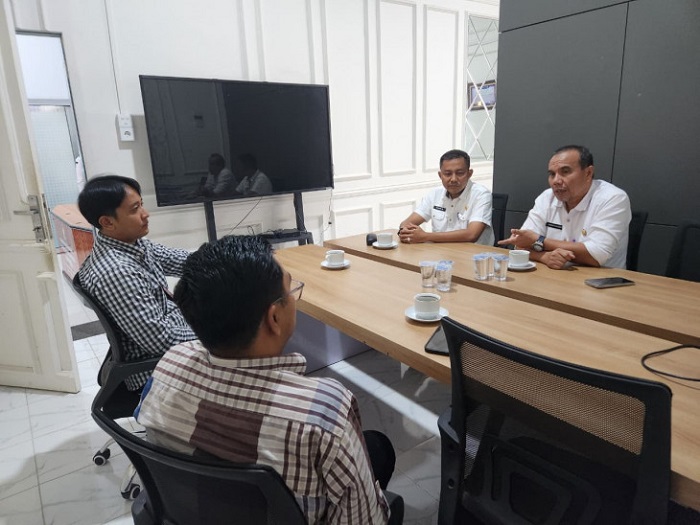 Bangun  Sinergi, Manajemen Telkomsel Koordinasi ke Diskominfo Kampar