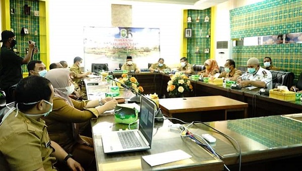 Arfan Usman: Pelantikan Bupati dan Wakil Bupati Siak Terapkan Prokes Ketat. 