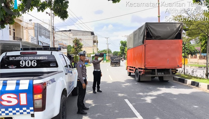 Satlantas Polres Kuansing Gelar Patroli Siang Antisipasi Laka Lantas, Balap Liar, dan C3