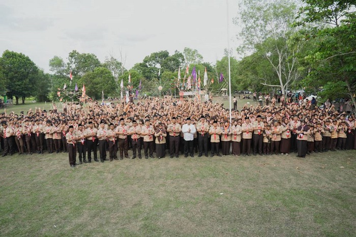 Wawako Sugiyarto Apresiasi Semangat Juang Anggota Pramuka Dumai