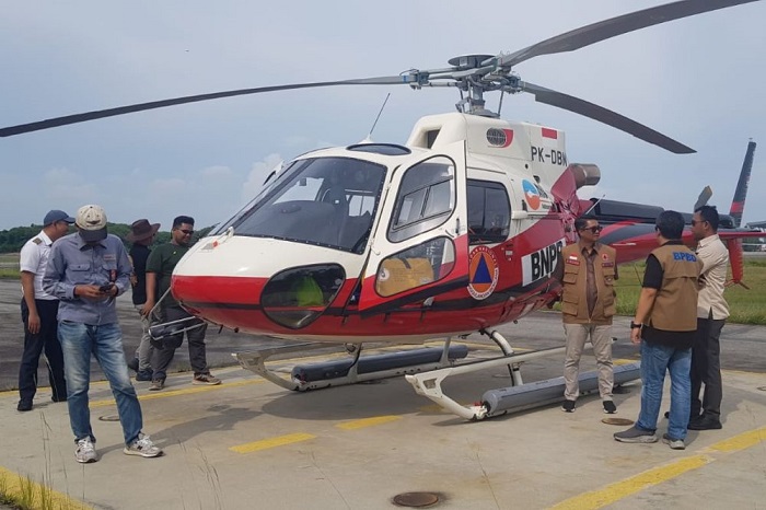 Helikopter Pemantau Karhutla  dari BNPB Tiba di Riau