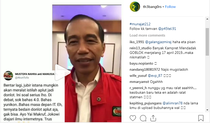 Duh, BPN Sebut Jokowi Memalukan, Tak Bisa Bedakan Upload-Download