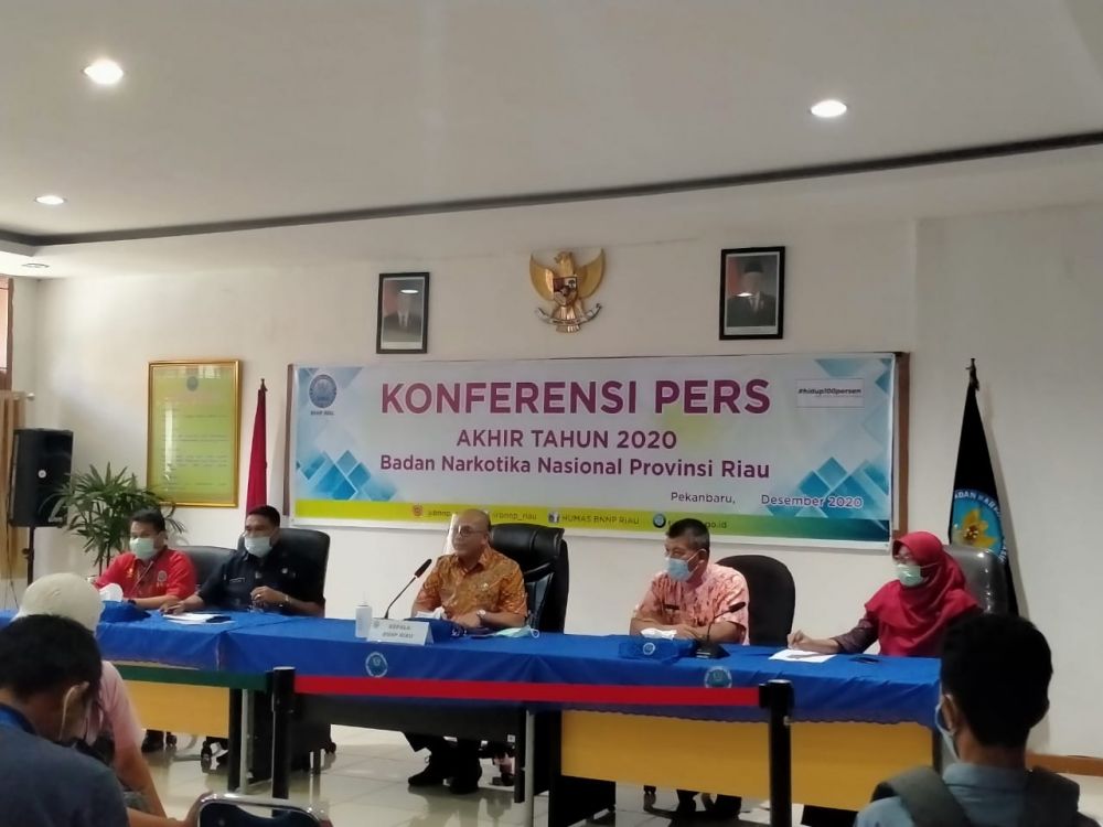 Sepanjang 2020, BNNP Riau Berhasil Sita 74 Kilogram Sabu, 38 Ribu Pil Ekstasi 