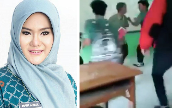 SALUT... Batalkan Pertemuan dengan Jokowi, Bupati Cantik Ini Justru Datangi Tempat Guru Dikeroyok Siswa