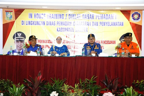 Dibuka Wabup Damkar Kampar Pertama di Indonesia Laksanakan Diklat Pemadam