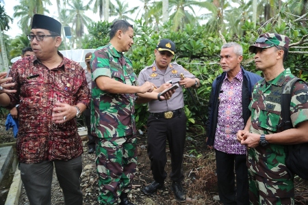 Cetak Sawah, Pemkab Meranti Bersama TNI AD Tinjau Lahan Sawah di Rangsang