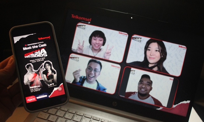 Telkomsel Gelar Meet the Cast Indonesian Esport Legends Bersama Livy Renata dan RRQ Kenboo