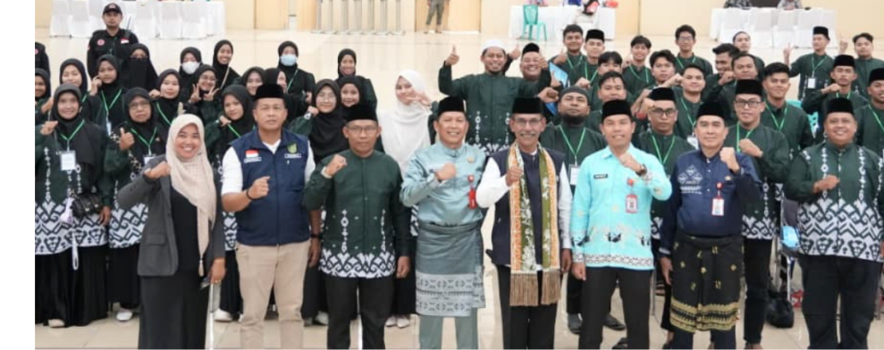 Kafilah Kepulauan Meranti Tiba di Kuansing, Jadi Rombongan Pertama yang Disambut Jelang MTQ Riau ke-44