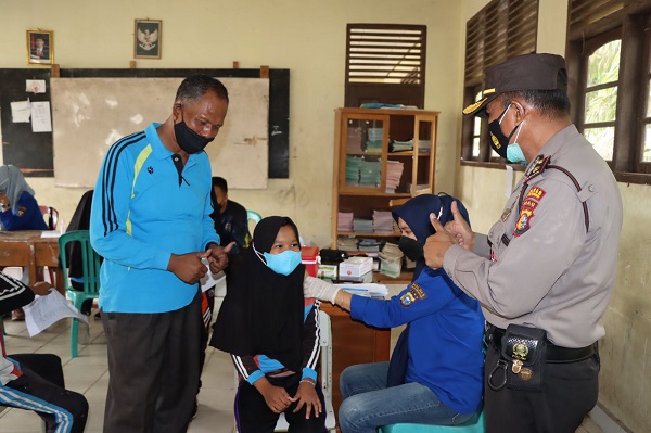 Polres Kuansing Gelar Vaksinasi Anak Usia 6-11 Tahun di Sejumlah Kecamatan