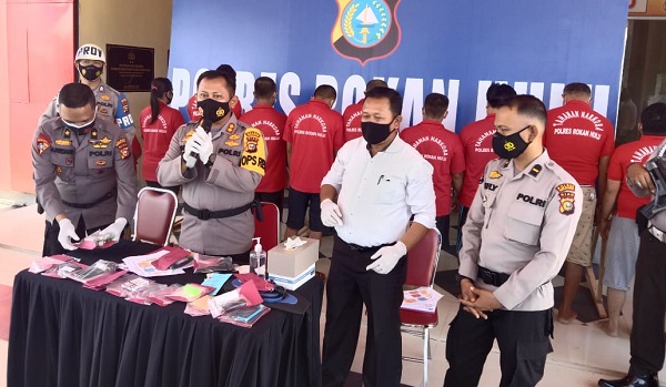 Operasi Antik 2021, Polres Rohul Ringkus 34 Tersangka 