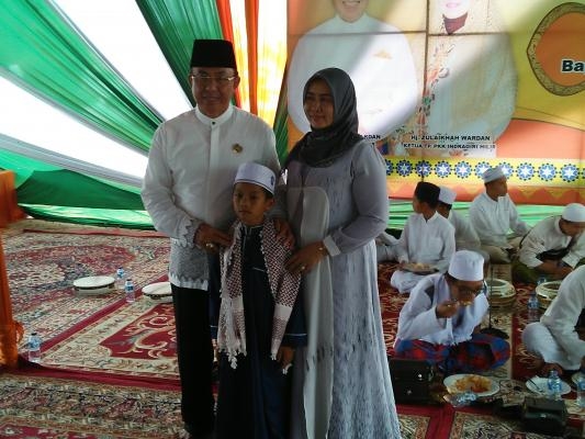 Selamat Ulang Tahun, Bupati Inhil Undang Anak Yatim Piatu dan Dai Cilik,Syukuran Milad ke-57