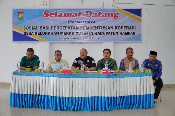 Sosialisasi Percepatan Pembentukan Koperasi Desa/Kelurahan Merah Putih Digelar di Kecamatan Tambang