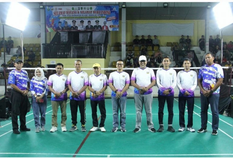 Sekda Inhil Hadiri Acara Pembukaan Turnamen Badminton Kapolres Inhil Tahun 2024