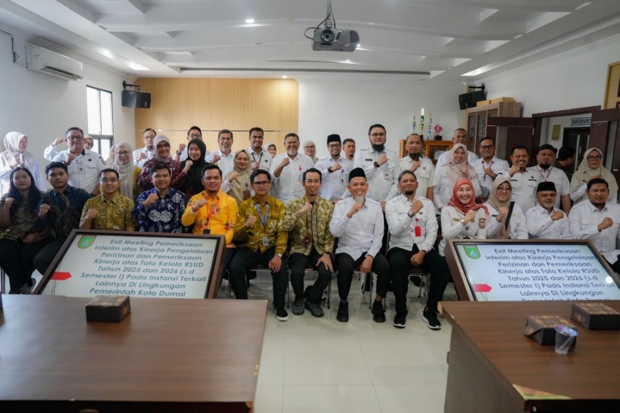 Exit Meeting Pemeriksaan Digelar, Wali Kota Dorong Perbaikan Tata Kelola Perizinan di RSUD Dumai