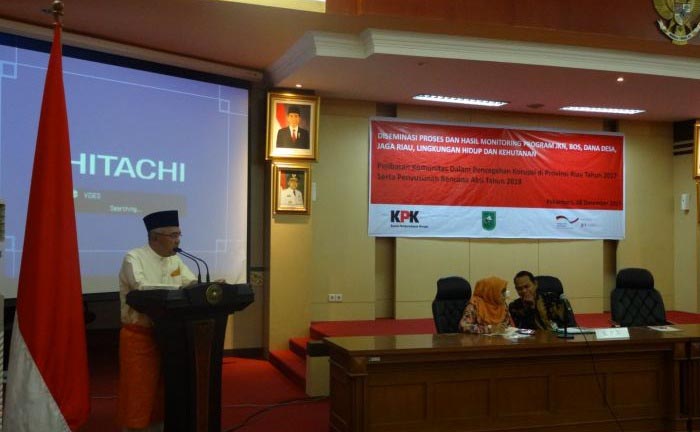 Libatkan Komunitas, Pemprov, KPK dan  GIZ  Gelar Diseminasi Proses Pencegahan Korupsi di Riau