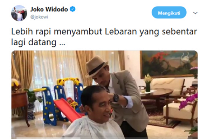 Sindir Jokowi yang Posting Video Lagi Pangkas Rambut, Ferdinand: Astaga, Presiden Tidak Peka Lihat Kondisi Sekarang, Masih Bisa Tweet Recehan