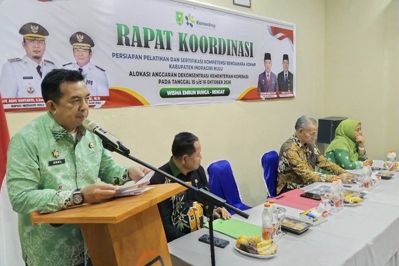 Pemkab Inhu Segera Lakukan Pelatihan dan Sertifikasi Kompetensi Bendahara Kopdes Merah Putih