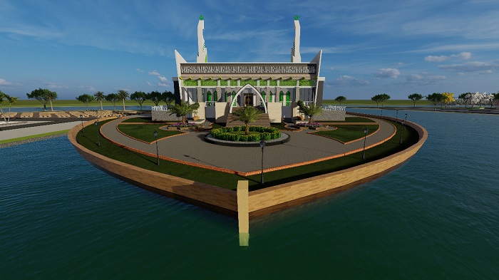 Rohul Segera Miliki  Masjid Syech Muhammad Kayo, Dibangun di Atas Sampan