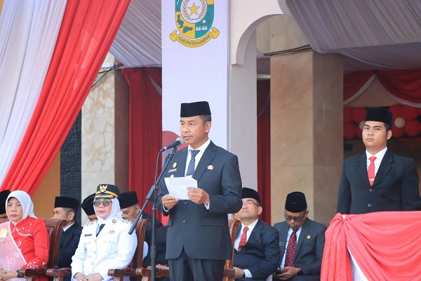 Bupati Kampar Pimpin Langsung Upacara HUT RI-80 Tahun 2025