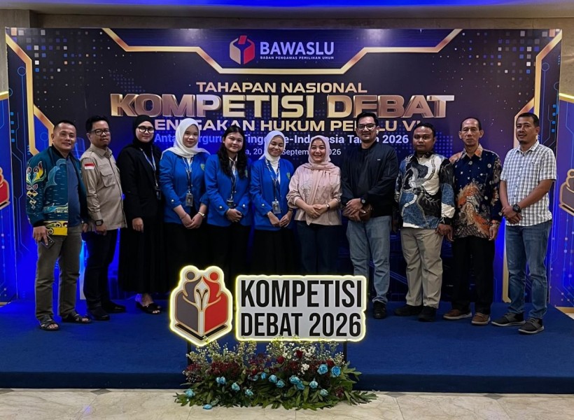 Mahasiswa UIR Tembus 16 Besar Nasional Debat Penegakan Hukum Bawaslu 2026